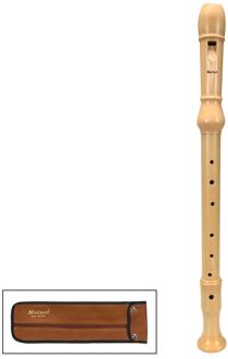 Meinel MNL-320 altblokfluit altblokfluit, F-stemming, Duits systeem, esdoorn, naturel, 3-delig, zonder klep