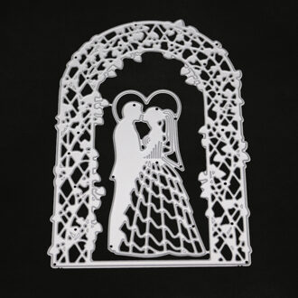 Meisje Metalen Stansmessen Bruiloft Stencils Voor Scrapbooking Kaarten Ambachten Diy Snijmal Nl Embossing Stanzschablonendie Bezuinigingen