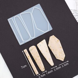 Meisje Mode Schattige Haar Pin Mold Uv Hars Mallen Diy Geometrische Haarspeld Mallen Handwerk Silicone Mold Resin Sieraden Mallen Hairpin Mold 2