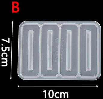 Meisje Mode Schattige Haar Pin Mold Uv Hars Mallen Diy Geometrische Haarspeld Mallen Handwerk Silicone Mold Resin Sieraden Mallen Hairpin Mold B