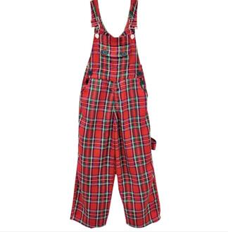 Meisje Plaid Jumpsuits Lente Herfst Losse Rode Overalls Kids Broek Tiener Overalls 4-16Y Ws1981 4T 110