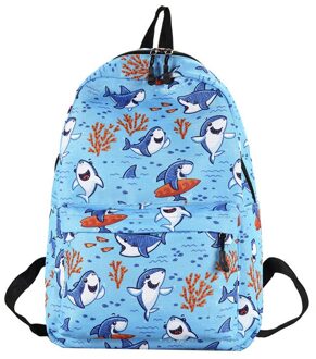 Meisje Rugzak Schooltas Reizen Laptop Rugzak Kinderen Adolescent Portemonnee Jongens En Meisjes Rugzak Blauw