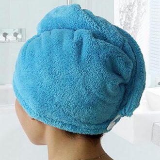 Meisje  'S Haardrooginrichtingen Hoed Quick-Droog Haar Handdoek Cap Hoed Bad Hat Microfiber Effen Handdoek Cap Super absorptie Tulband Haar Droog Cap Roze