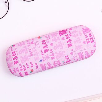 Meisje Student Brillen Doos Cartoon Eenvoudige Lenzenvloeistof Doos Bijziendheid Glazen Opbergdoos Draagbare Druksterkte Gevouwen Brillenkoker