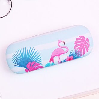 Meisje Student Brillen Doos Cartoon Eenvoudige Lenzenvloeistof Doos Bijziendheid Glazen Opbergdoos Draagbare Druksterkte Gevouwen Brillenkoker