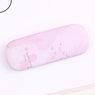 Meisje Student Brillen Doos Cartoon Eenvoudige Lenzenvloeistof Doos Bijziendheid Glazen Opbergdoos Draagbare Druksterkte Gevouwen Brillenkoker