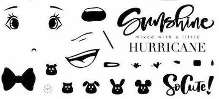 Meisje Transparante Clear Postzegels En Stansmessen Voor Diy Scrapbooking/Card Making/Kids Kerst Fun Decoratie Benodigdheden doorzichtig postzegel