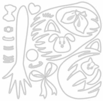 Meisje Transparante Clear Postzegels En Stansmessen Voor Diy Scrapbooking/Card Making/Kids Kerst Fun Decoratie Benodigdheden snijdend dies