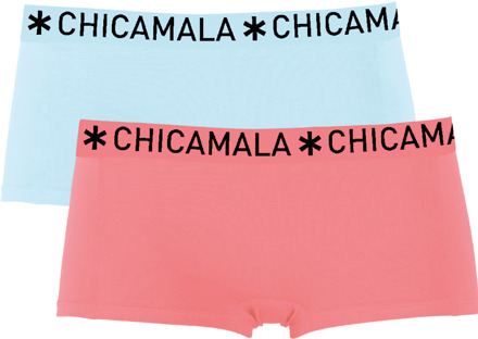 Meisjes 2-pack Boxershorts Effen