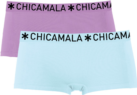 Meisjes 2-pack Boxershorts Effen