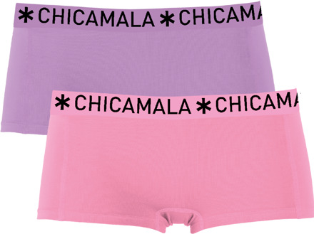 Meisjes 2-pack Boxershorts Effen