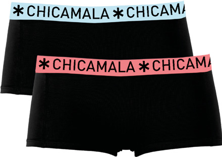 Meisjes 2-pack Boxershorts Effen