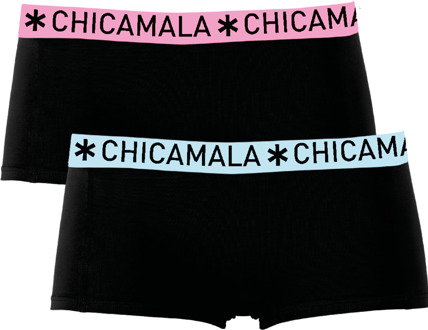 Meisjes 2-pack Boxershorts Effen