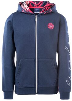 Meisjes ashira full zip hoodie Blauw - 134