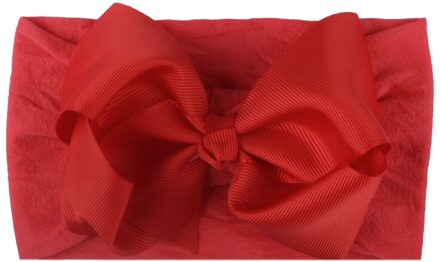 Meisjes Baby Hoofddeksels Peuter Tulband Effen Hoofdband Hair Band Bow Accessoires Hoofddeksels Kids Baby Haar Accessoires Haarband Baby G