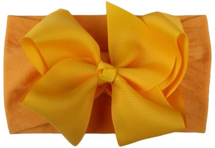 Meisjes Baby Hoofddeksels Peuter Tulband Effen Hoofdband Hair Band Bow Accessoires Hoofddeksels Kids Baby Haar Accessoires Haarband Baby
