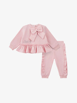 Meisjes baby joggingpak jasmine pink fairy Roze - 74