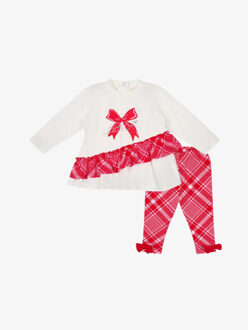 Meisjes baby set legging kiara snow white Wit - 74