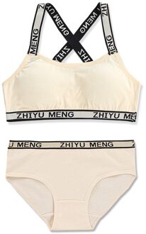 Meisjes Bh Set Meisjes Borstband Schoonheid Terug Driehoek Katoen 12 Junior High School Studenten 16-Jaar-Oude borst Gewikkeld Studenten huid