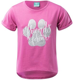 Meisjes bloom paw print t-shirt Roze - 116