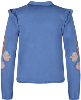 meisjes blouse Blauw - 152-158