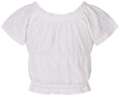 meisjes blouse Ecru - 104-110