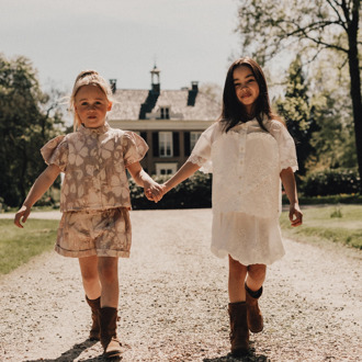 meisjes blouse Ecru - 122-128