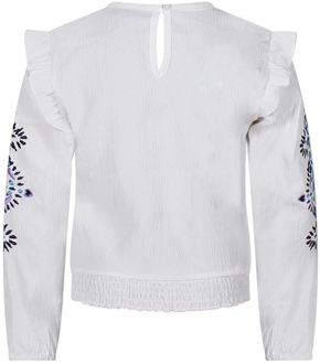 meisjes blouse Ecru - 128-134