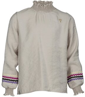 Meisjes blouse - Fieke - Zand - Maat 146/152