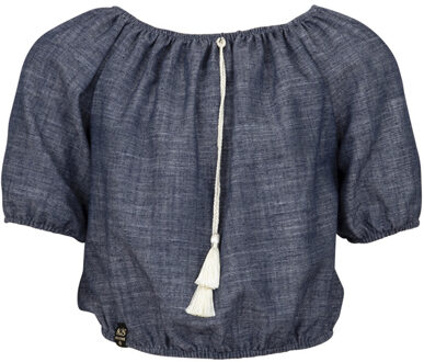 Meisjes blouse - Jilly - blauw - Maat 158/164