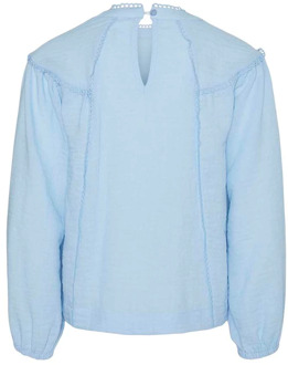 meisjes blouse Pastel blue - 116