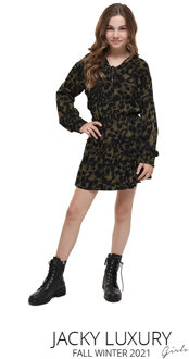 Meisjes blouse - Print - Maat 164