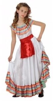 Meisjes Carnavalskleding Mexicaanse dame 104 (3-4 jaar)