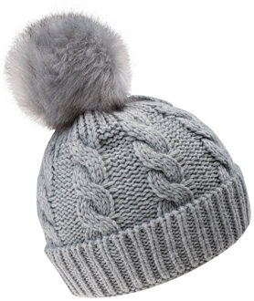 Meisjes cindy gevlochten muts - maat One size Grijs