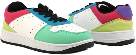 Meisjes Colorblock Sneakers Model Wit