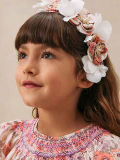 Meisjes Floral Elilou Haarband in Roze - One Size