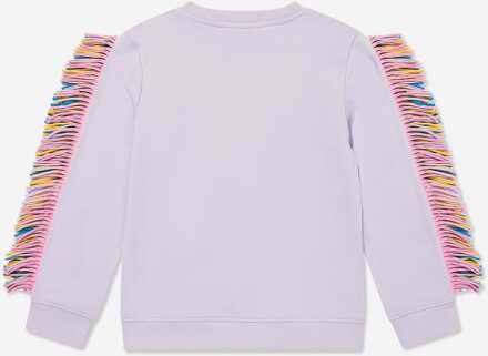Meisjes Franjestar Sweatshirt in Paars