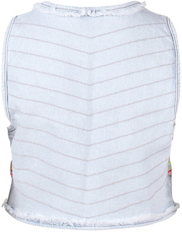 meisjes gilet Bleached denim - 176