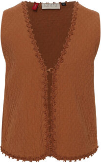 Meisjes gilet - Caramel - Maat 92/98