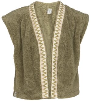 Meisjes gilet - Essie - Donker groen - Maat 158/164