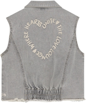 meisjes gilet Grey denim - 98
