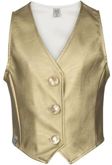 Meisjes gilet - Lindy - Goud - Maat 122/128