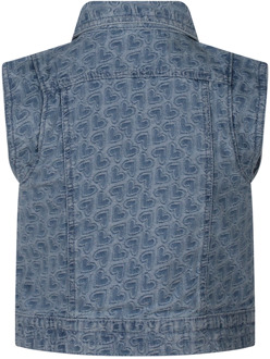 meisjes gilet Medium denim - 104-110