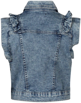 meisjes gilet Medium denim - 164-170