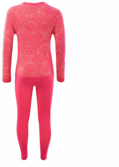 Meisjes grar ii leaf print thermische basislaag Roze - 128