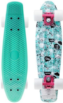 Meisjes halloumi cosmic skateboard Blauw - One size