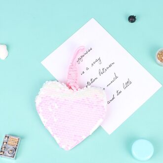 Meisjes Hart Portemonnee Tas Schattige Pailletten Kleine Tote Mode Handtas Purse Kids Rekwisieten roze