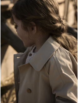 meisjes jas Beige - 122-128