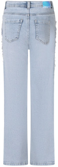 meisjes jeans Bleached denim - 104-110