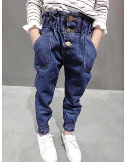 Meisjes Jeans Vijf Sterren Afdrukken Zachte Denim Katoenen Broek Voor Meisje Broek Kinderen Kleding Baby Herfst Broek Meisjes jeans 3T